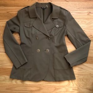NIC+ZOE Olive Military Style Jacket